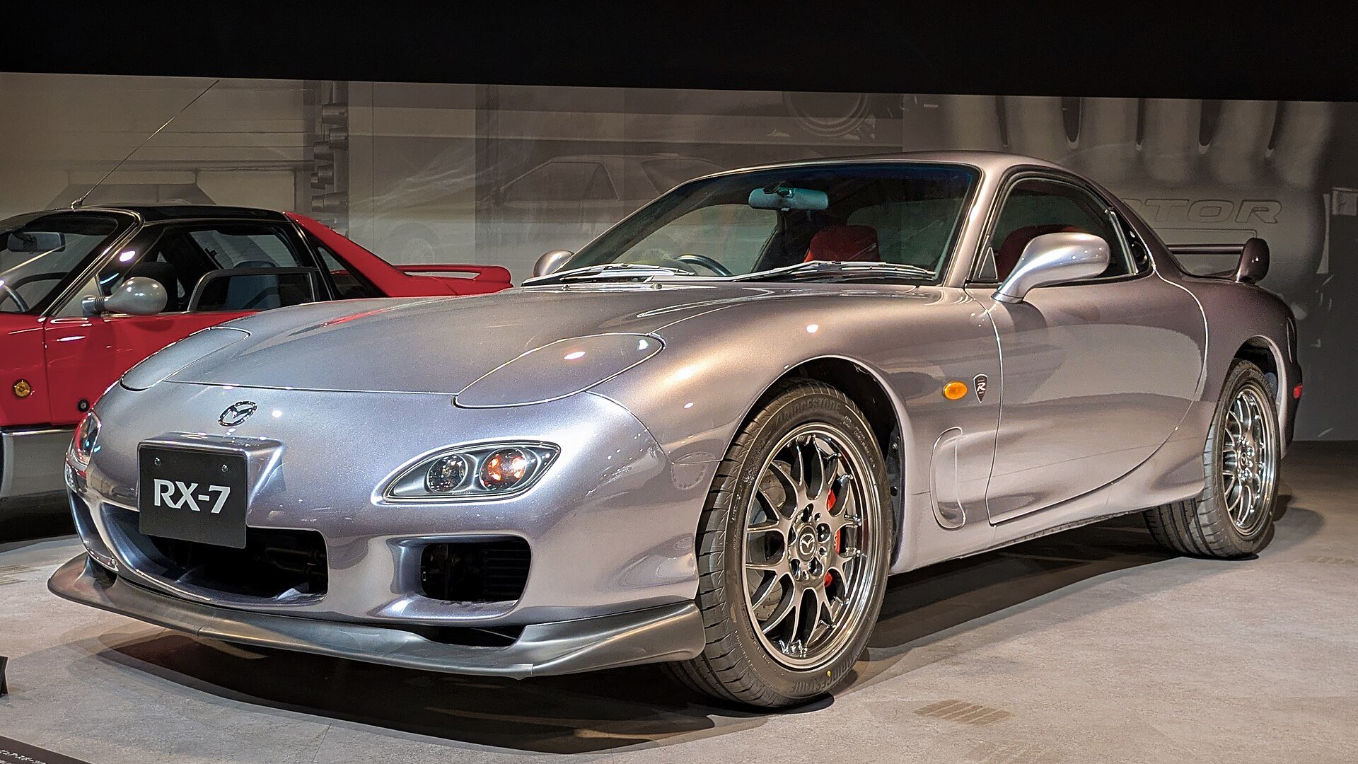 Silver Mazda RX-7 Spirit R FD3S at the Mazda Museum