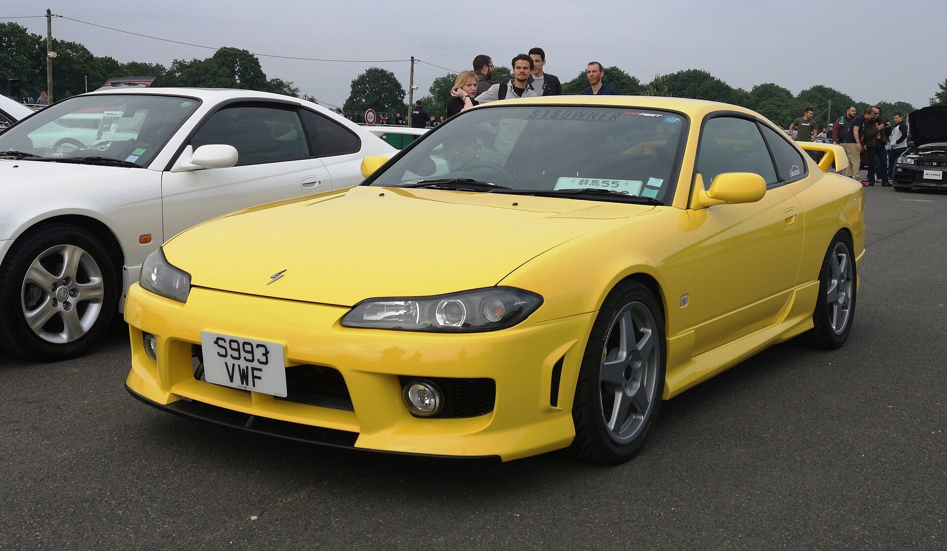 Yellow Nissan Silvia Spec-R S15